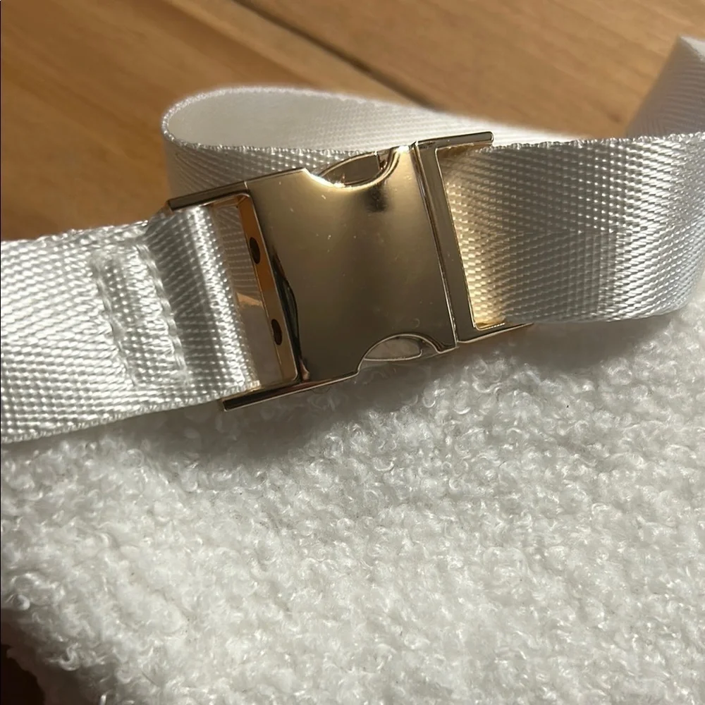 White Bride Fanny pack with Gold Details